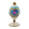 Rose in Crystal Valentine's Heart Royal Inspired Easter Egg 3.25 Inches